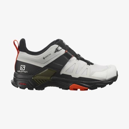 Salomon X ULTRA 4 GORE-TEX Mens Hiking Shoes White/Black UK ZGTF